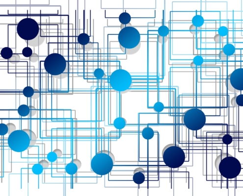 Schematisch dargestellte Vernetzung