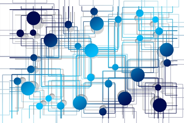 Schematisch dargestellte Vernetzung