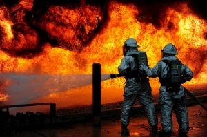 Brand wird gelöscht