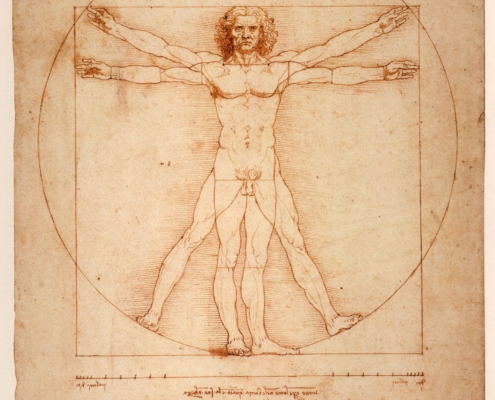 Proportionsschema von da Vinci